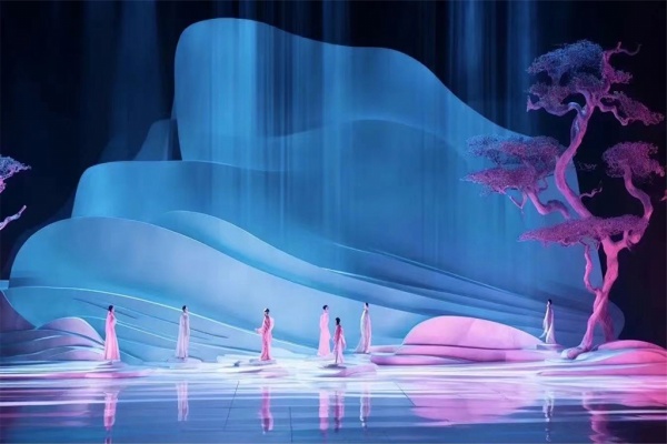 光彩鲜艳多色舞台灯光