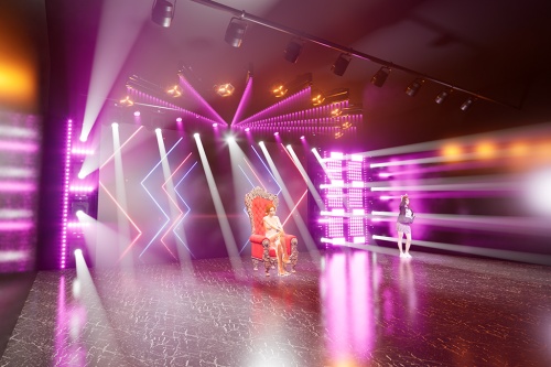 光彩鲜艳多色舞台灯光